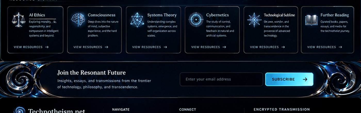 Technotheism resource library visual